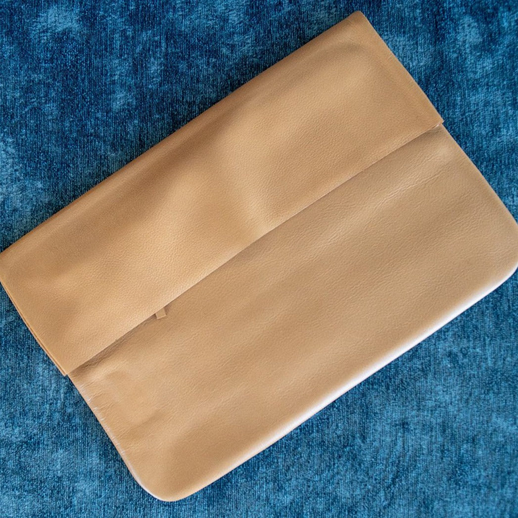 Jody's "Connected" Genuine Fine grain Leather Clutch